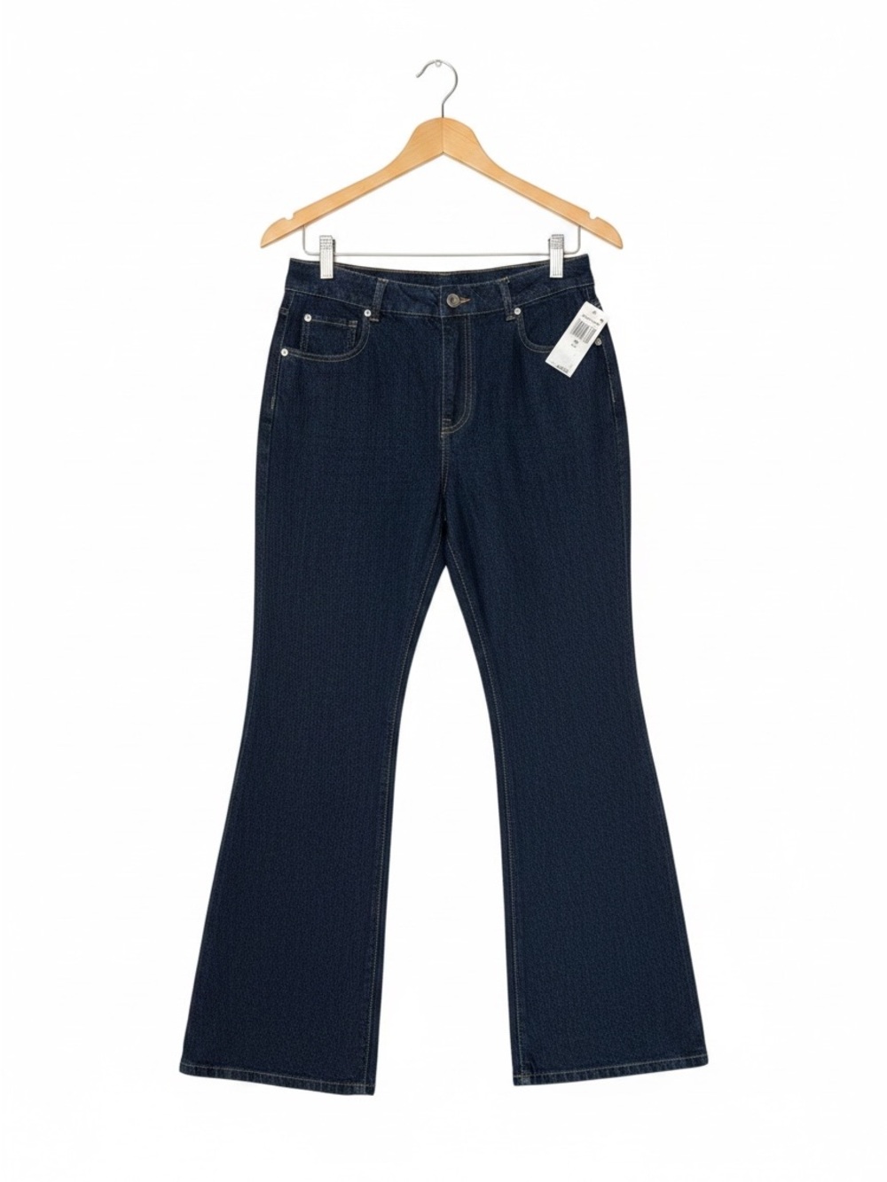 Avec les filles dark rinse wash denim jeans